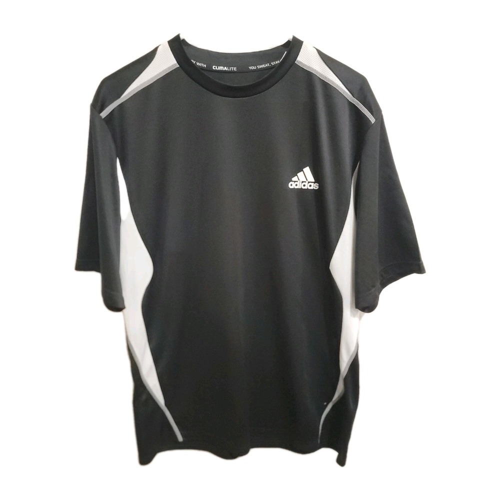 Adidas F50 Men's Large Black White Climalite Training Jersey Soccer Shirt L